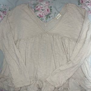 Ruffle long sleeve